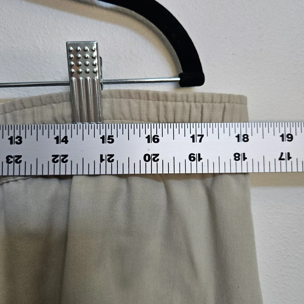 Vtg 80s Silvercord Women's 16 Skirt Belted Button Front Pleated